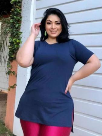 3 Blusas Plus Size Super Elegante Tecido Liso Vest Legging Wild
