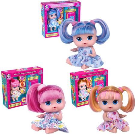 Boneca Happy Surprise Com Acessórios Surpresa Cabelo Rosa - Super Toys -  Bonecas - Magazine Luiza