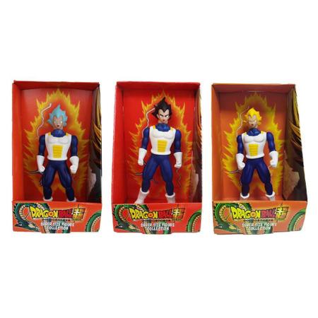 Kit Conjunto 3 Bonecos Dragon Ball Z dbz Super Goku Super Sayajin