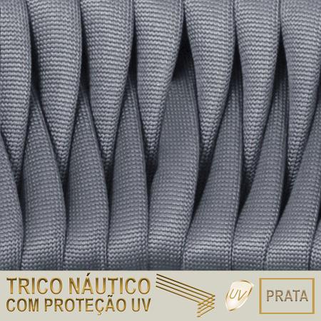 3 Cadeiras Atenas Tricô Náutico e Alumínio com Proteção UV para Varanda, Cozinha, Área, Jardim - Pintura Preto - Trama Original Imagem de 3 Cadeiras Atenas Tricô Náutico e Alumínio com Proteção UV para Varanda, Cozinha, Área, Jardim - Pintura Preto