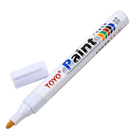 Caneta Para Pintar Pneu Tinta Branca Pinta Tenis Promoção