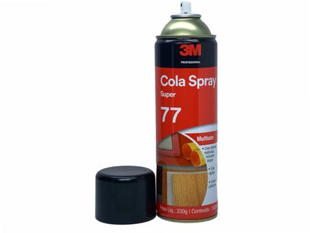 Imagem de 3 cola spray super 77 3m para isopor papel cortiça espuma