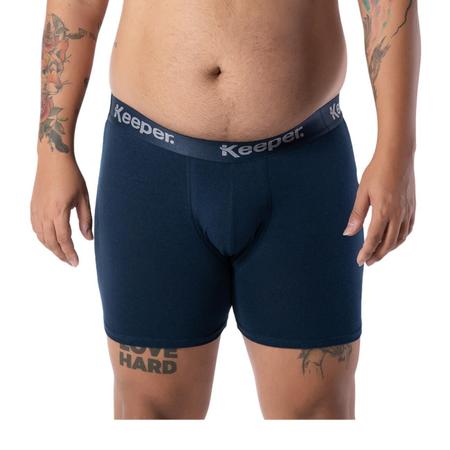 Imagem de 3 CuecaS Boxer Adulto Algodão Cotton Com Elastano Plus Size Keeper 478