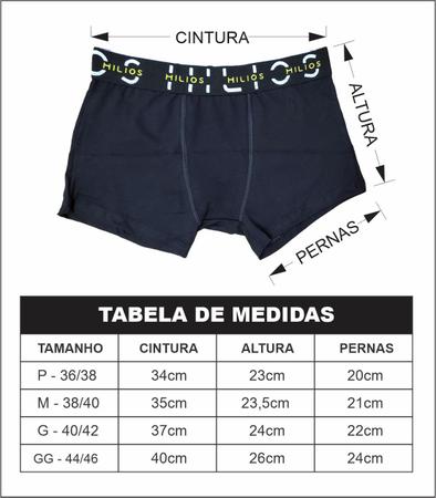 3 Cuecas Boxer Box Underwear Algodão Branco Cinza Preto Hilios - Cueca -  Magazine Luiza