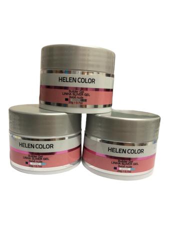 Imagem de 3 Gel Helen Color Uv Led Builder Construtor Unhas 20g