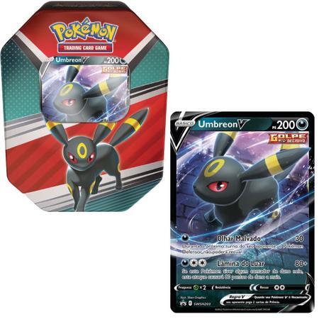 Pokémon TCG: Lata Colecionável Heróis V - Umbreon V - Pokémon Company -  Deck de Cartas - Magazine Luiza