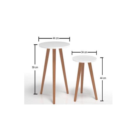 3 Mesinhas de Centro 44cmE 59cm 2 Tamanhos Rusticas - Móveis C. Imagem de 3 Mesinhas de Centro 44cmE 59cm 2 Tamanhos Rusticas