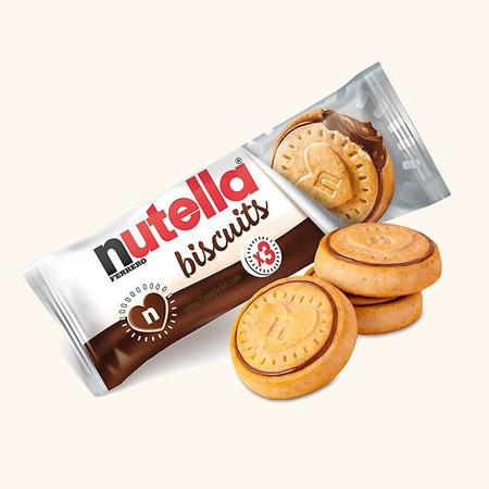 Bolachas Recheadas com Nutella 2 Unidades embalagem 44 g · Nutella