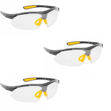 Imagem de 3 Óculos Protecao Segurança Epi Boxer Incolor Vonder Ca42892