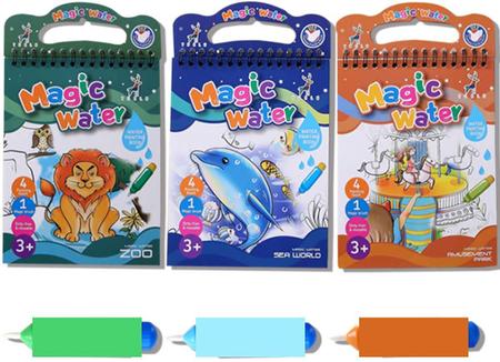 Magic Water Coloring Book Infantil, Jogos para Bebés, Pintura