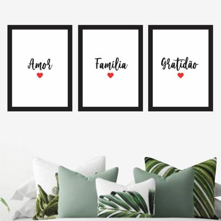 Conjunto Quadros Decorativos 4 peças MDF 20x30 Gratidão e Fé - Mastertel  Shop - Compre Agora