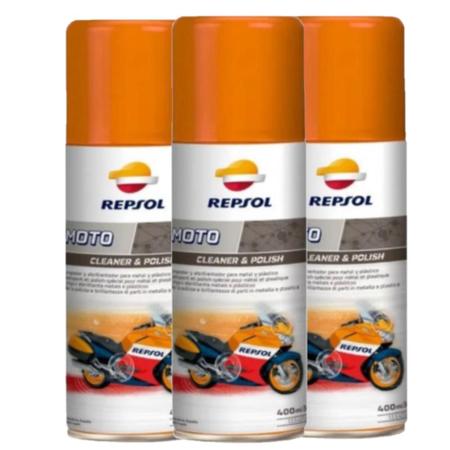 Imagem de 3 Repsol Moto Cleaner & Polish Limpeza A Seco 400ML