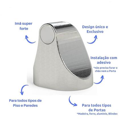 Imagem de 3 Segurador de Porta Magnético Comfort Door Imã Stop door