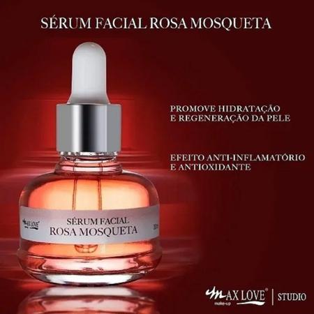 Imagem de 3 Sérum Facial Rosa Mosqueta Max Love Kit C/ 3 Unidades