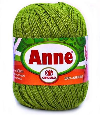 Imagem de 3 Unid Fio Anne 500m Linha Círculo Tricô Crochê Escolha Cor