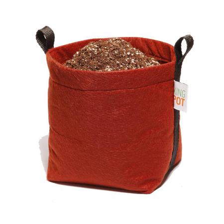 3 Vasos Plantas Feltro Alças 4 Litros Decoração Cultivo Mix - King Pot Imagem de 3 Vasos Plantas Feltro Alças 4 Litros Decoração Cultivo Mix