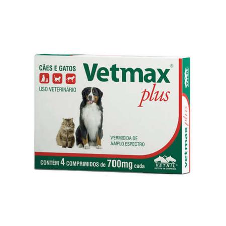 Imagem de 3 Vetmax Plus Vermifugo Para Cães 10kg 4 Comprimidos