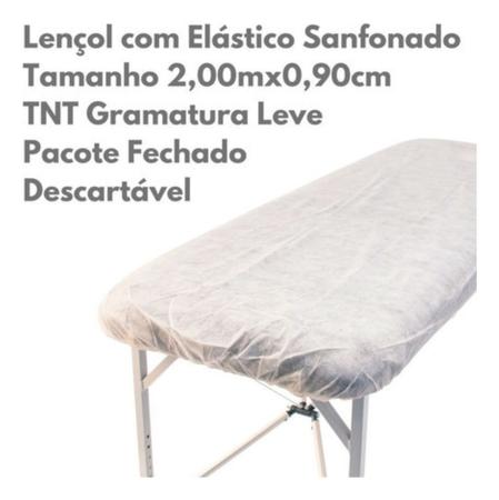 Imagem de 30 Lençol Descartável Maca Elastico 2,00 X 0,90 Hospitalar