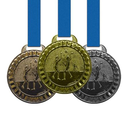 Imagem de 30 Medalhas Handebol Metal 44mm Ouro Prata Bronze