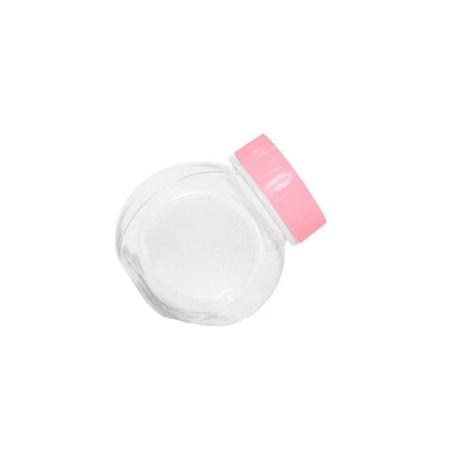 Imagem de 30 Mini Baleiro Bolinha Com Tampa Plástica Rosa
