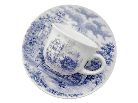 Imagem de 30 Peças Aparelho Jantar Chá Conjunto Em Porcelana Oxford Cena Inglesa ab30-5131