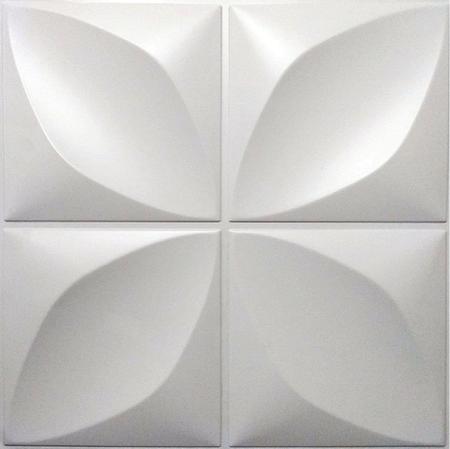 Imagem de 30 Placas 3D PVC Classic 50x50 Revestimento Primavera Branca