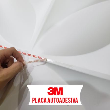 Imagem de 30 Placas 3D PVC Classic 50x50 Revestimento Primavera Branca