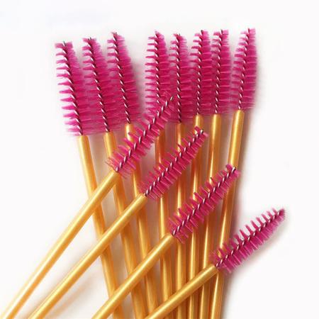 300 Pack Varinhas de rímel a granel pincéis descartáveis para extensões Upgrade Eye Lash Wand Makeup Tool Kit, Ouro / Rosa - myaokue-up Imagem de 300 Pack Varinhas de rímel a granel pincéis descartáveis para extensões Upgrade Eye Lash Wand Makeup Tool Kit, Ouro / Rosa