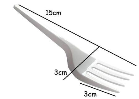 Imagem de 3000 Garfo Refeição Descartável Branco 16Cm Ultra (3Cxs)