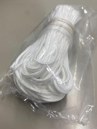 Imagem de 30m de corda 2,5mm Branca para varal de quintal e apto
