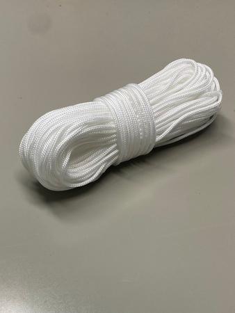 Imagem de 30m de corda Branca p/ Varal de Teto ou Parede Polipropileno 2,5mm