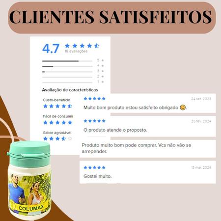 36 Suplemento Alimentar Columax Pote 30 Cáps - Saúde e Ervas Imagem de 36 Suplemento Alimentar Columax Pote 30 Cáps