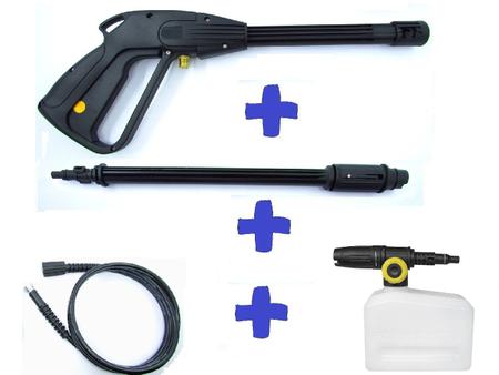 3mt Mangueira Kit Snow Foam Lavor Turbo Power Lavadora Alta Pressão - Hidramaq Imagem de 3mt Mangueira Kit Snow Foam Lavor Turbo Power Lavadora Alta Pressão