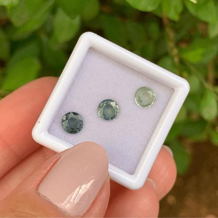 Imagem de 3ø Safira Verde Brilhante ø5mm 1,86ct