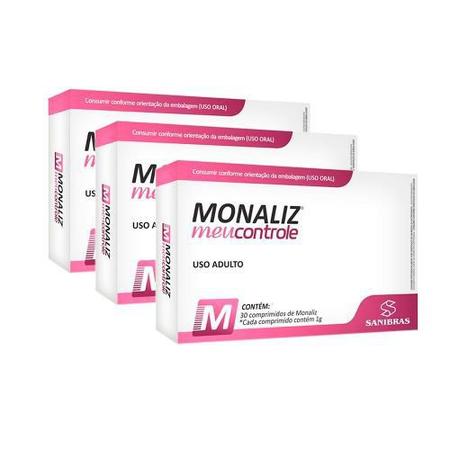 Monaliz Meu Controle 30 Comprimidos - Sanibras em Promoção na