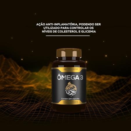 Imagem de 3x omega 3 oleo de peixe premium 120caps hf suplementos