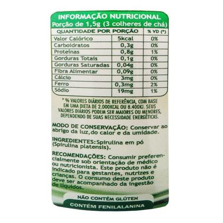 Imagem de 3x Spirulina Fazenda Tamanduá Em Pó - 500g