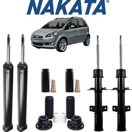 Imagem de 4 Amortecedores Nakata + 4 Kits Novos Fiat Idea 2006 A 2017