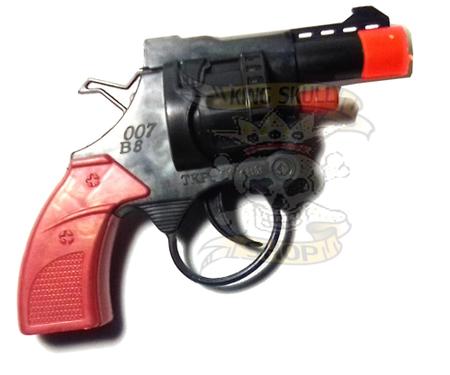 Pistola Cap Gun Arminha Brinquedo Prata Espoleta Plástico - Desconto no  Preço