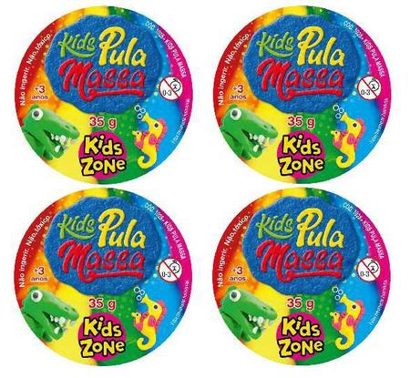 Imagem de 4 Brinquedos Massa De Modelar Kids Massa Pula - Kids Zone