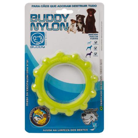 Imagem de 4 Brinquedos Roer Morder Cães Boneco + Cenoura + Disco + Milho Buddy Nylon Buddy Toys