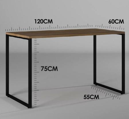 Imagem de 4 Cadeiras Eames Branca E Mesa Industrial Base Ferro  120m