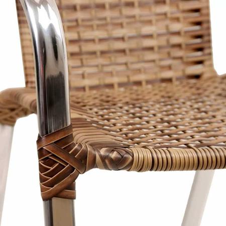 Imagem de 4 Cadeiras Floripa e Mesa Ascoli em Alumínio para Jardim, Piscina, Edícula Trama Original