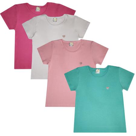 Camisetas Infatil/ Juvenil Para Meninas, Lindas Confortaveis