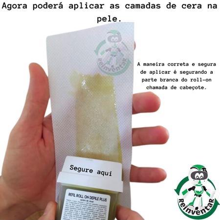 Imagem de 4 Cera Depilatória Roll-on Mel Depile Plus140g Hidrossolúvel