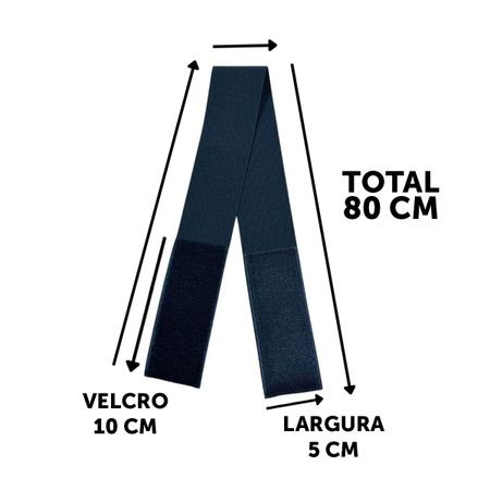 Imagem de 4 Cinta Faixa Elástica P/ Eletrodos Corrente Russa Tens 80cm