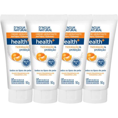 Imagem de 4 Creme Hidratante Antibacteriano Health+ 50G D'agua Natural