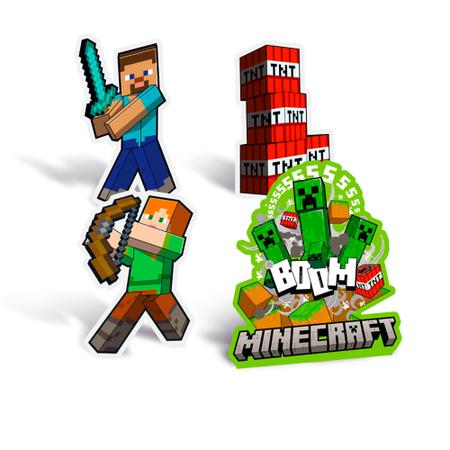 100 melhor ideia de Bolo minecraft  decorações de festa minecraft