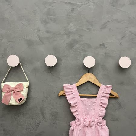 Imagem de 4 Ganchos De Parede Infantil Menina Decoração Formatos Rosa