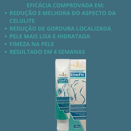 Gel Redutor de Medidas SlimFit Queima Gordura Localizada Mary Life